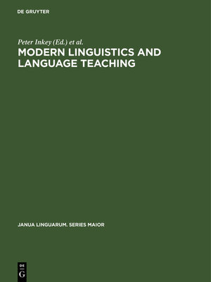 cover image of Modern Linguistics and Language Teaching